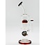 CRYSTAL GLASS 12'' BENT NECK DOUBLE TREE PERC WATER BONG C4098