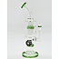 CRYSTAL GLASS 12'' BENT NECK DOUBLE TREE PERC WATER BONG C4098