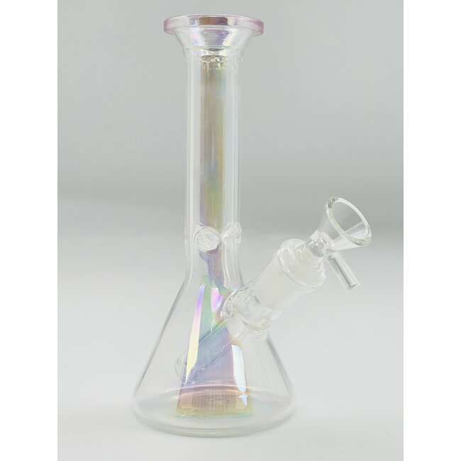 CRYSTAL GLASS 8'' MINI BEAKER BONG C4