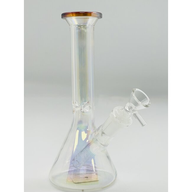 CRYSTAL GLASS 8'' MINI BEAKER BONG C4