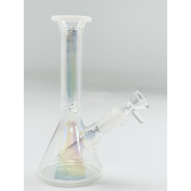 CRYSTAL GLASS 8'' MINI BEAKER BONG C4
