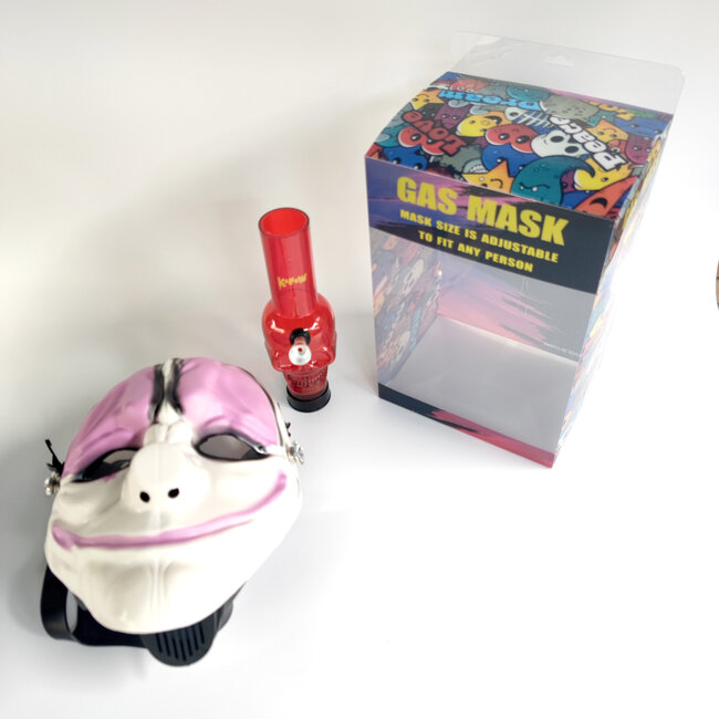 KAPOW KAPOW DOUBLE FACE MASK 8-WHITE+PINK S927