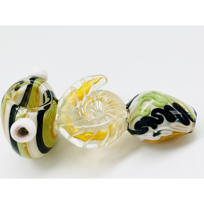 5'' RASTA  GLASS HAND PIPE
