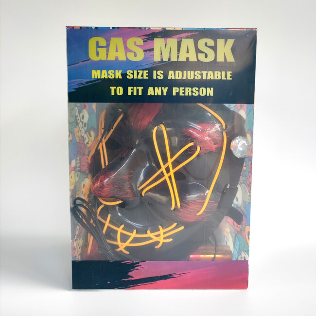 KAPOW KAPOW COLORFUL GAS MASK BONG WITH ACRYLIC -S942