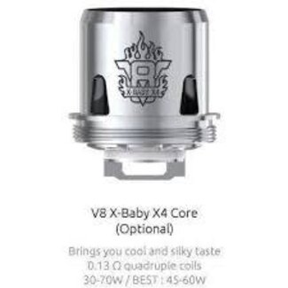 SMOK SMOK V8 X-BABY REPLACEMENT COIL X4-0.13 OHM(30-70W) single