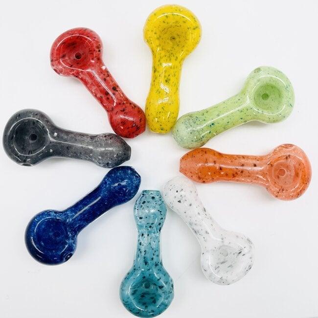 SOLID COLOUR GLASS PIPE 3 INCH