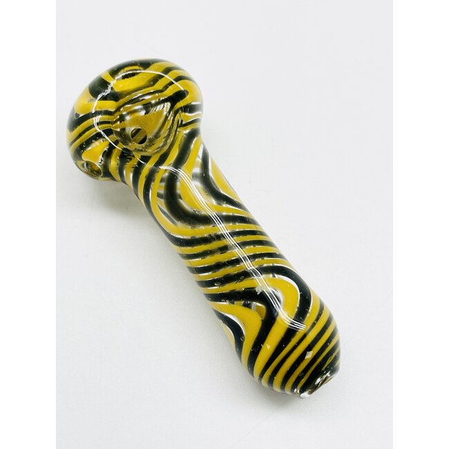 3.5'' SPIRAL SOLID COLOUR GLASS HAND  PIPE