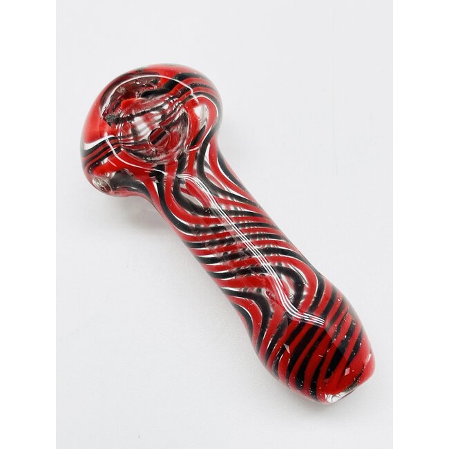 3.5'' SPIRAL SOLID COLOUR GLASS HAND  PIPE