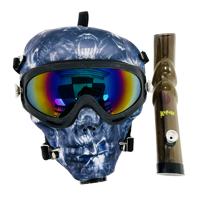 KAPOW KAPOW FACE MASK TEETH BLUE-S916