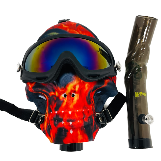 KAPOW KAPOW FACE MASK RED FLAME-S918