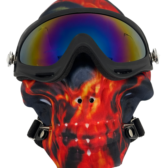 KAPOW KAPOW FACE MASK RED FLAME-S918