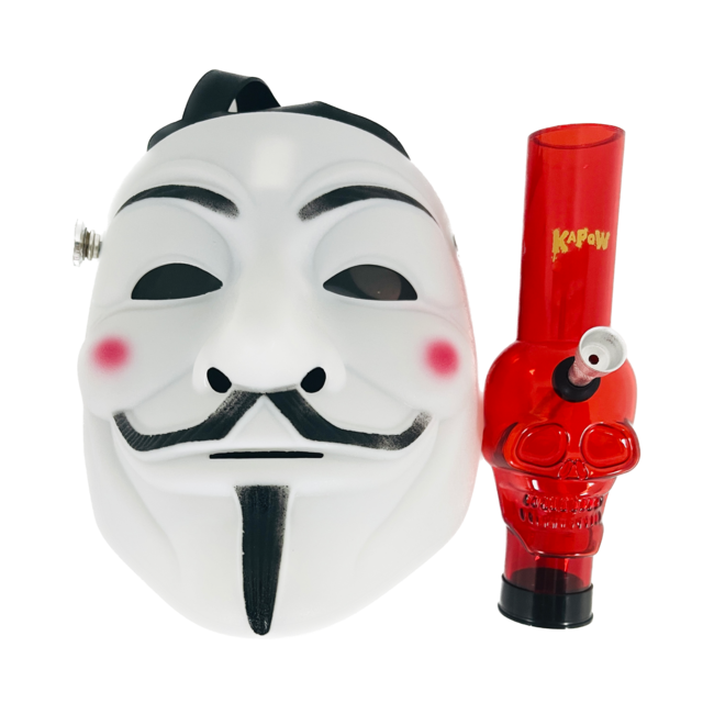 KAPOW KAPOW DOUBLE FACE MASK 18-WHITE  S937