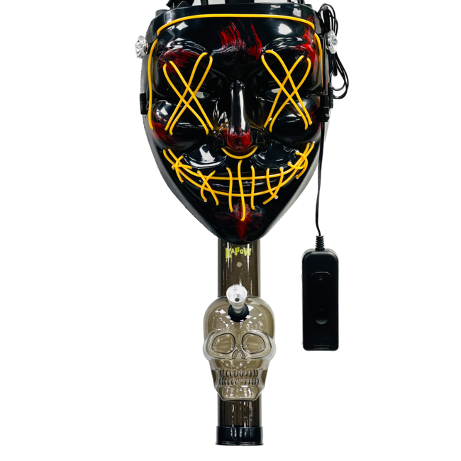 KAPOW KAPOW COLORFUL GAS MASK BONG WITH ACRYLIC -S942