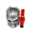 KAPOW KAPOW PREDATOR INSPIRED GAS MASK WITH SKULL ACRYLIC BONG 1-SILVER S920