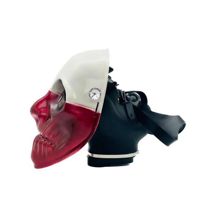 KAPOW KAPOW DOUBLE FACE MASK 9-WHITE+RED S928