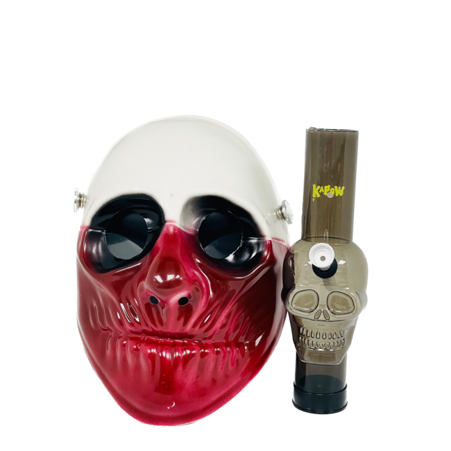 KAPOW KAPOW DOUBLE FACE MASK 9-WHITE+RED S928