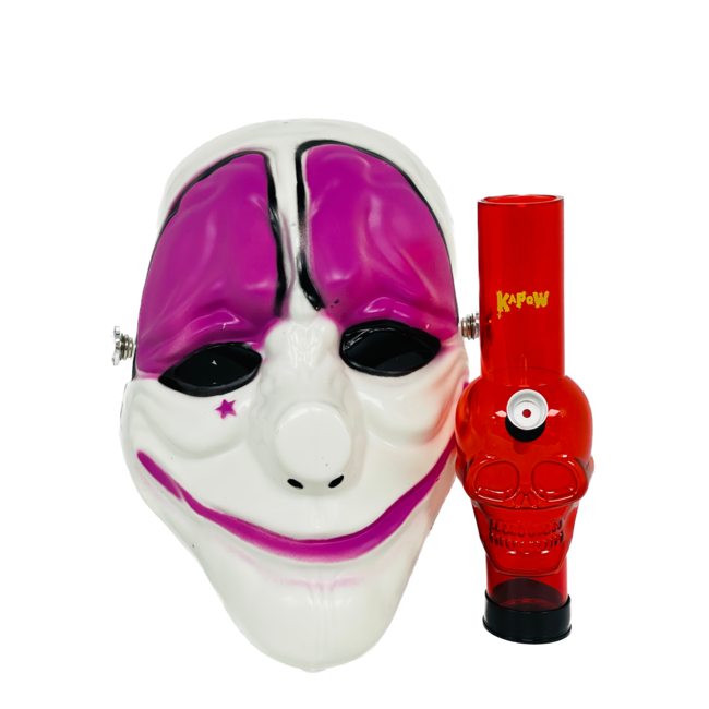 KAPOW KAPOW DOUBLE FACE MASK 8-WHITE+PINK S927