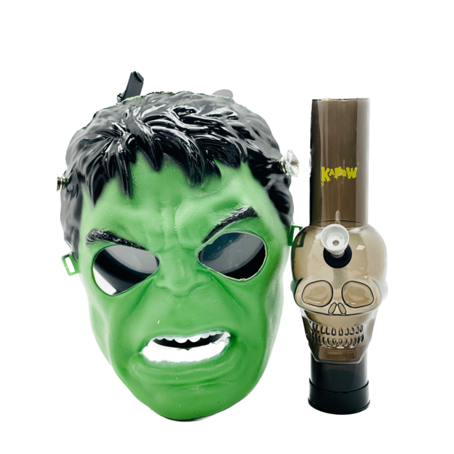 KAPOW KAPOW DOUBLE FACE MASK 17- GREEN S936