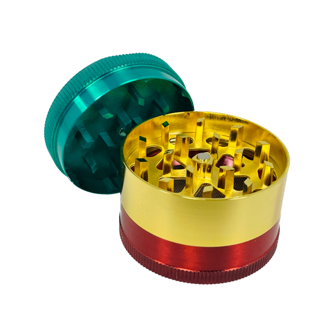 4 PCS RASTA 2" ZINC GRINDER