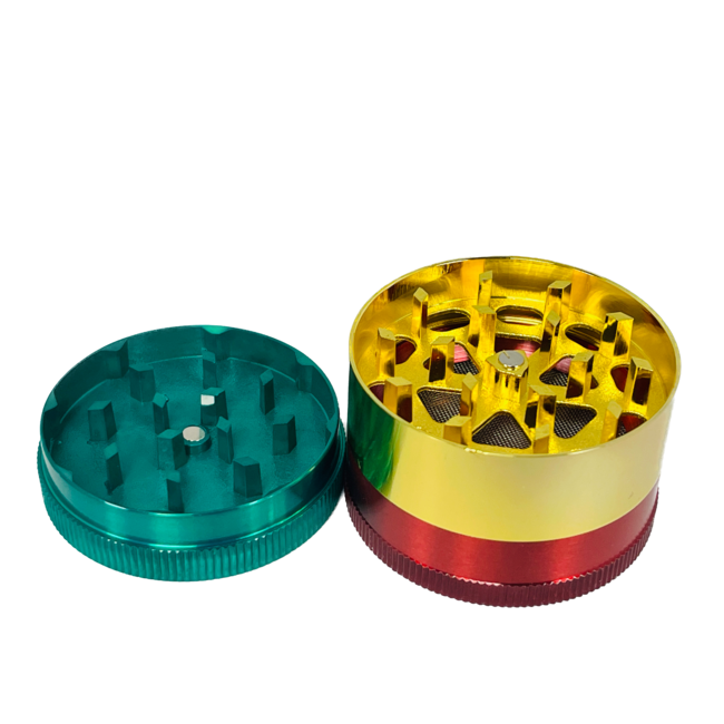 4 PCS RASTA 2" ZINC GRINDER