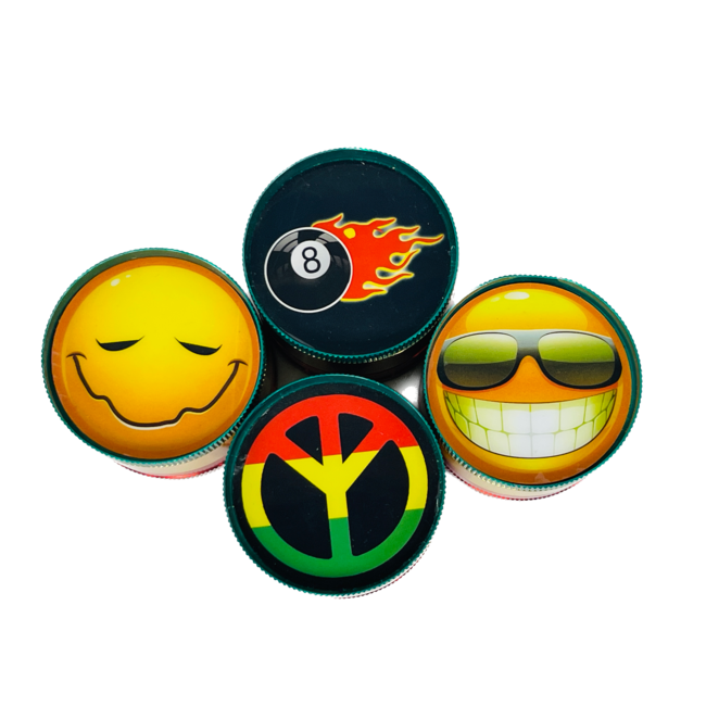 4 PCS RASTA 2" ZINC GRINDER