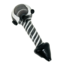 6'' MUSHROOM GLASS HAND  PIPE