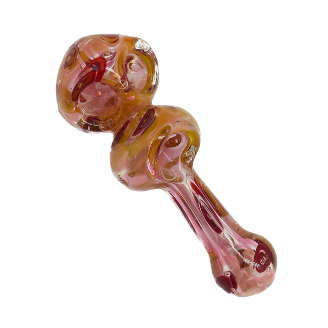 5.5'' TRIPLE BOWL GLASS HAND PIPE