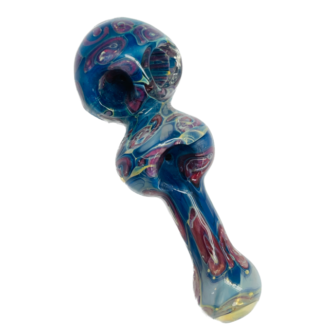 5.5'' TRIPLE BOWL GLASS HAND PIPE