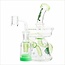 CRYSTAL GLASS 6.5"- 5ML  UFO COLORED ARM RECYCLER C6301