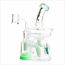 CRYSTAL GLASS 6.5"- 5ML  UFO COLORED ARM RECYCLER C6301