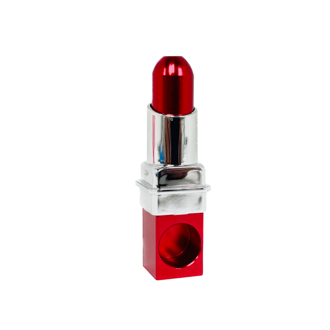 ACRYLIC SMALL  LIPSTICK DISGUISE HAND METAL PIPE-YD4097