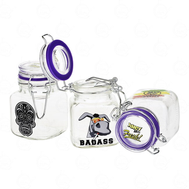 JUICY JUICY JARS GLASS CLEAR SMALL