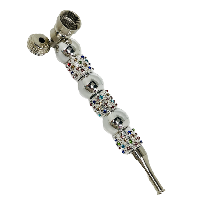 ENAMEL HOLLOW WATER BEADED METAL PIPE-YD704