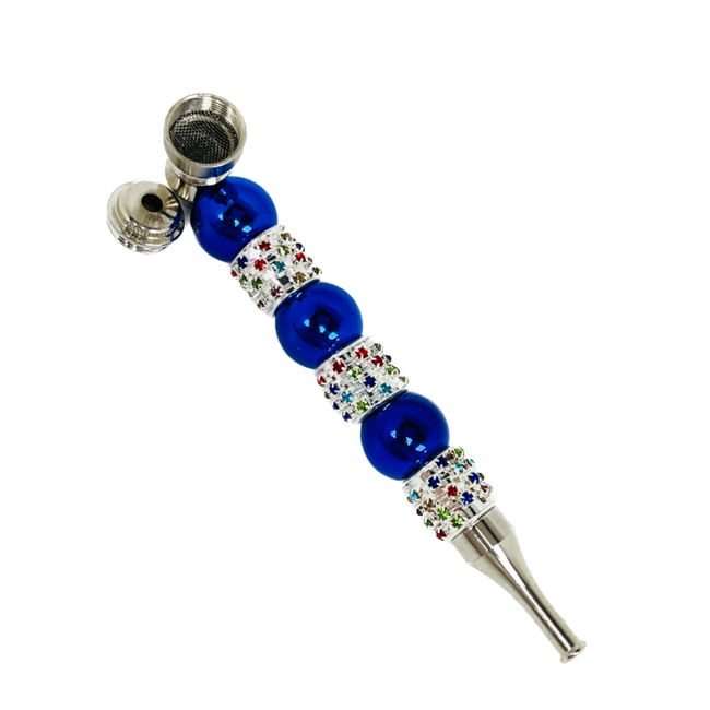 ENAMEL HOLLOW WATER BEADED METAL PIPE-YD704
