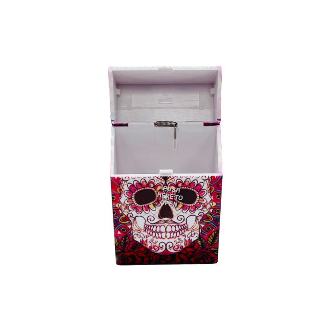 SKULL SKULL PLASTIC SMALL  CIGARETTE BOX