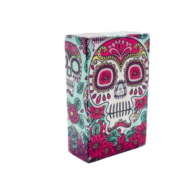 SKULL SKULL PLASTIC SMALL  CIGARETTE BOX