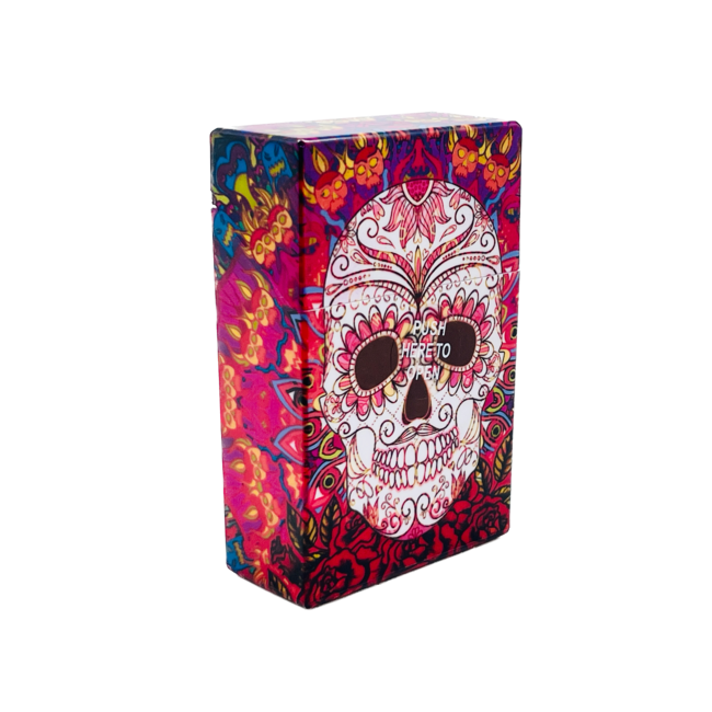 SKULL SKULL PLASTIC SMALL  CIGARETTE BOX