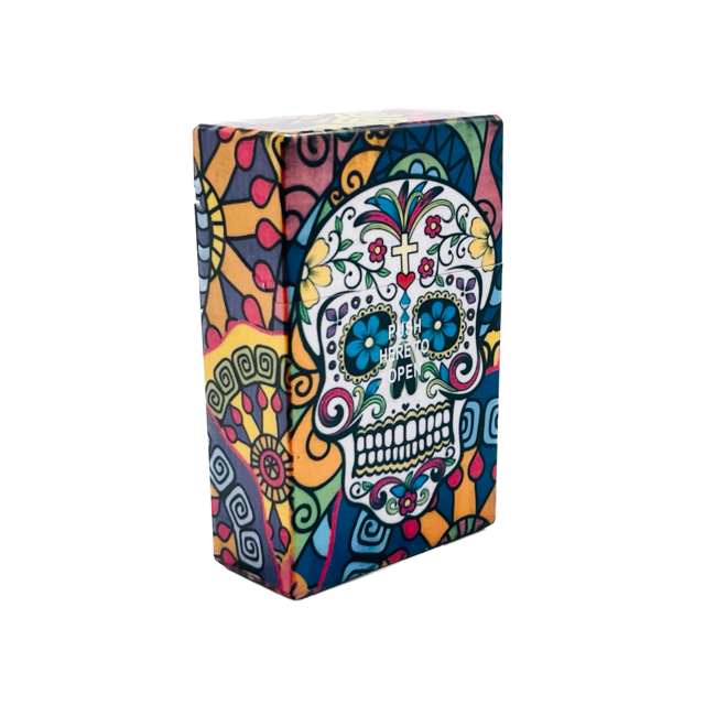 SKULL SKULL PLASTIC SMALL  CIGARETTE BOX