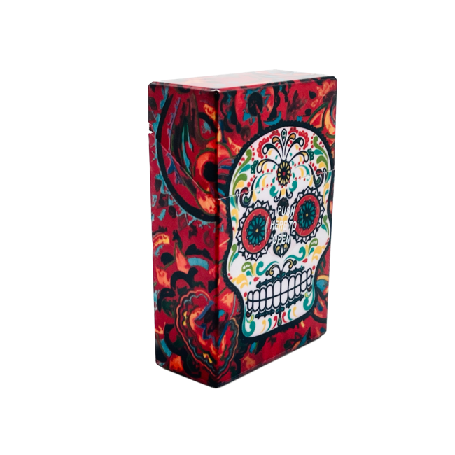 SKULL SKULL PLASTIC SMALL  CIGARETTE BOX
