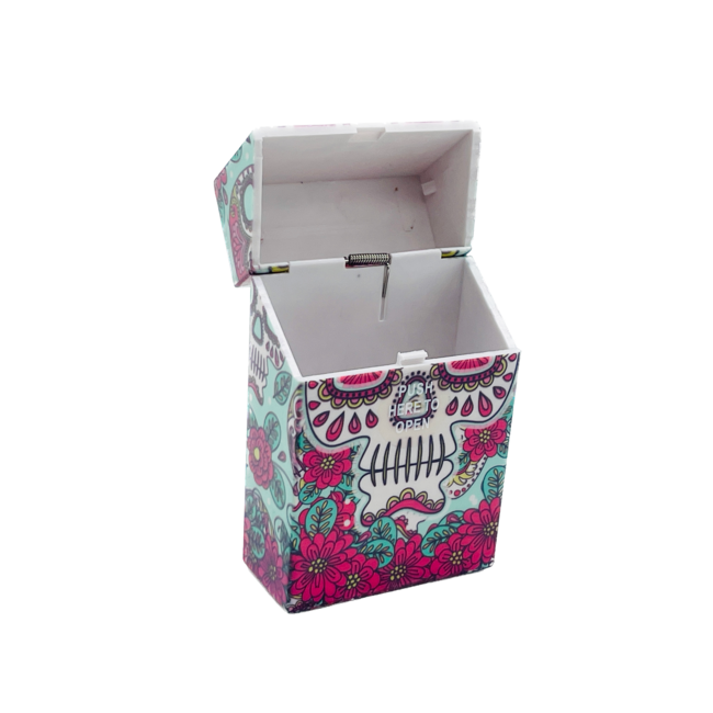 SKULL SKULL PLASTIC SMALL  CIGARETTE BOX
