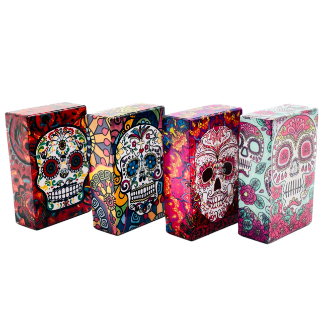 SKULL SKULL PLASTIC SMALL  CIGARETTE BOX