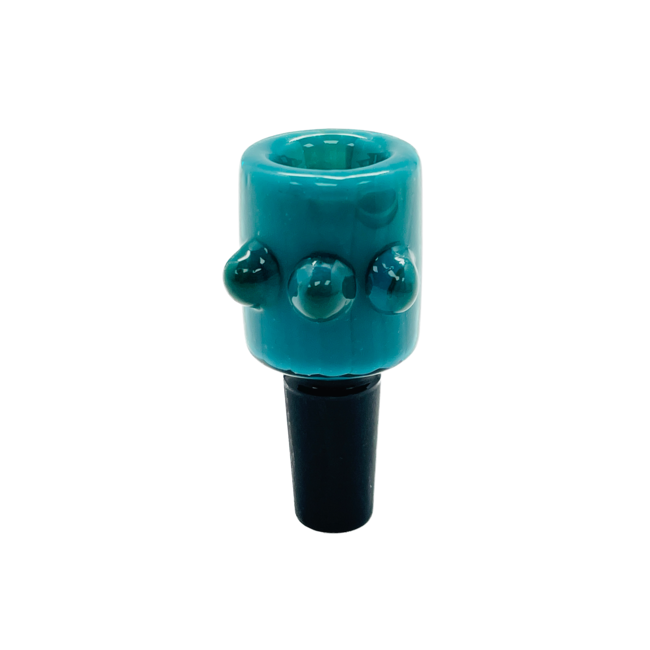 CRYSTAL GLASS 14MM COLOR TUBE GLASS BOWL