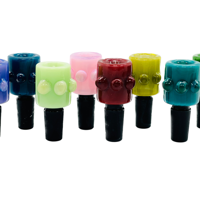 CRYSTAL GLASS 14MM COLOR TUBE GLASS BOWL