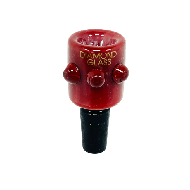 DIAMOND 14MM COLOR TUBE GLASS BOWL