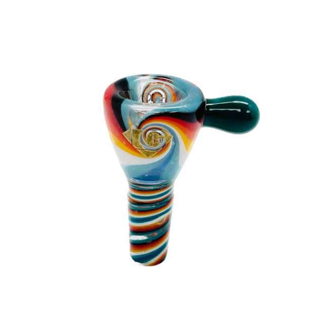 DIAMOND 14MM MULTICOLORED GLASS BOWL