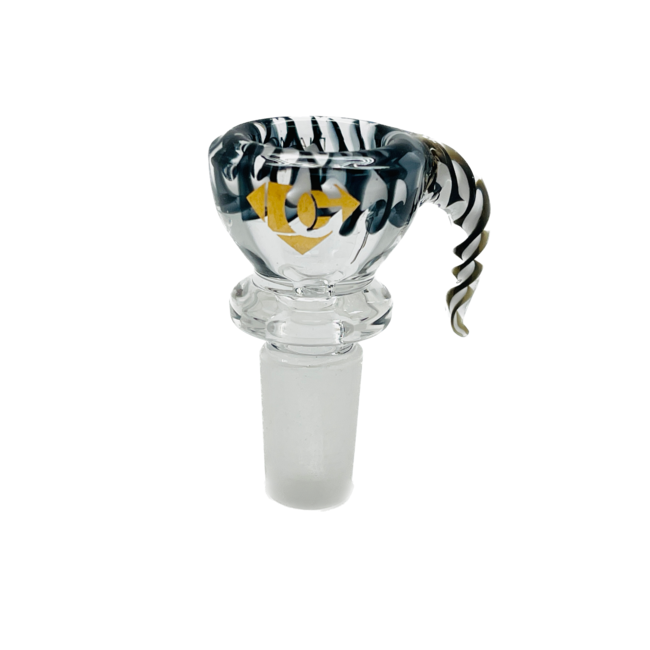 DIAMOND 14MM GLASS BOWL WITH SMALL TAIL-CC417