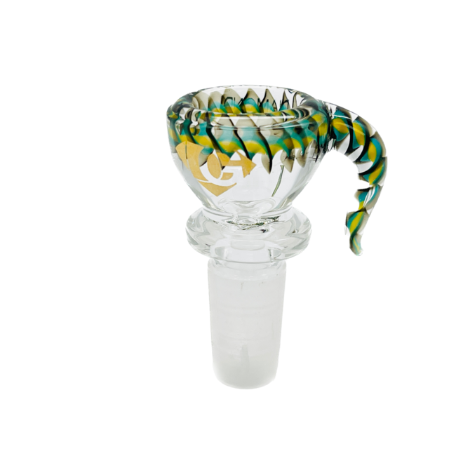 DIAMOND 14MM GLASS BOWL WITH SMALL TAIL-CC417