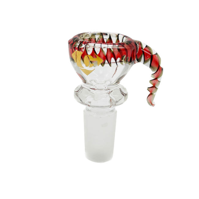 DIAMOND 14MM GLASS BOWL WITH SMALL TAIL-CC417