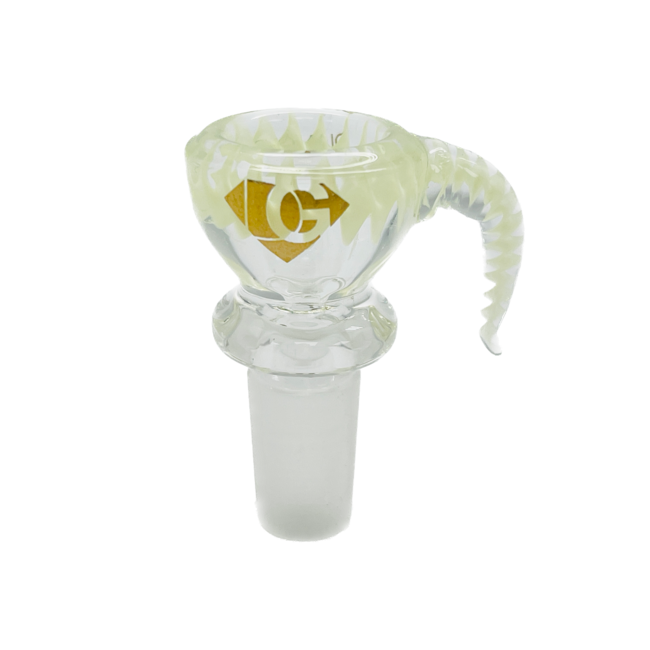 DIAMOND 14MM GLASS BOWL WITH SMALL TAIL-CC417