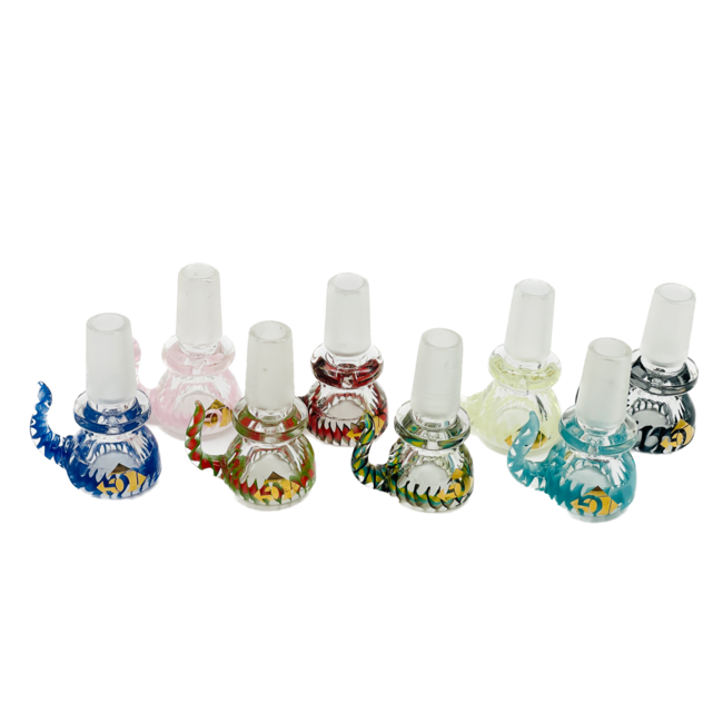 DIAMOND 14MM GLASS BOWL WITH SMALL TAIL-CC417